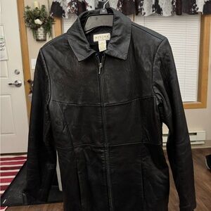 Merona Women’s Black Leather Jacket
